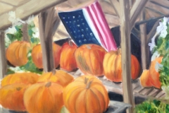Autumn Farmstand, 18 x 22