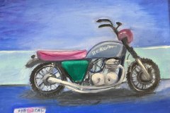 Motorcycle, 18 x 20